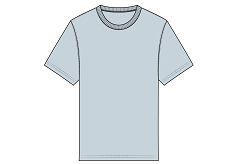 GEMO Tee-shirt manches courtes et col rond homme Bleu