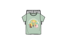 GEMO Pyjashort bicolore avec motif sur le buste garçon - Minecraft Vert