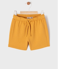 GEMO Short en maille French Terry avec taille élastique bébé garçon Jaune