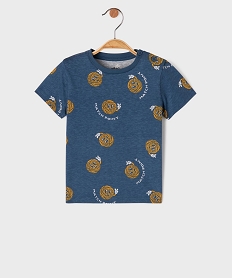 GEMO Tee-shirt à manches courtes à motifs sportifs bébé garçon Bleu