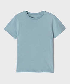 GEMO Tee-shirt à manches courtes en coton uni garçon bleu standard