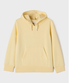 GEMO Sweat à capuche avec intérieur molletonné garçon Jaune