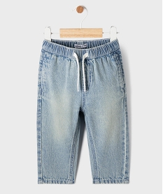 GEMO Jean léger coloris délavé avec taille ajustable bébé garçon bleu standard
