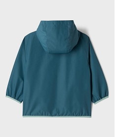 blouson impermeable leger a capuche garcon bleu standard manteaux et parkasK744401_4