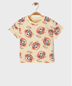 GEMO Tee-shirt manches courtes imprimé bébé garçon Jaune