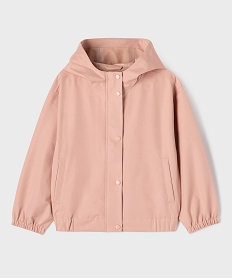 GEMO Blouson à capuche léger déperlant fille Rose