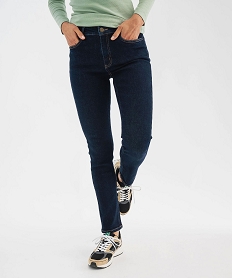 GEMO Jean Slim stretch taille normale femme Bleu