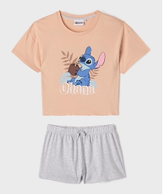 GEMO Pyjashort imprimé fille - Stitch Orange