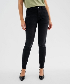 GEMO Jean skinny taille normale en denim de coton stretch femme noir standard
