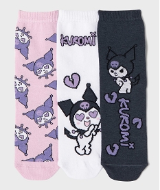 GEMO Chaussettes à motifs fille (lot de 3) - Hello Kitty and friends Rose