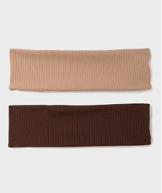 GEMO Bandeaux pour les cheveux femme (lot de 2) marron standard