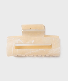 GEMO Pince crabe en résine pour les cheveux femme Beige