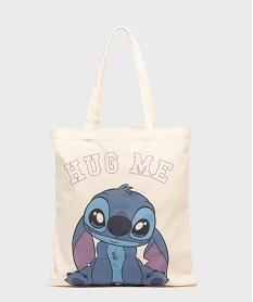 GEMO Tote bag motif Stitch- Disney Beige