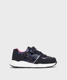 GEMO Baskets scintillantes fermeture scratch fille - Lovely Wings Bleu