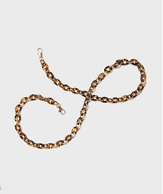 GEMO Cordon de téléphone en résine femme Brun