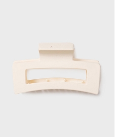 GEMO Pince crabe pour les cheveux forme rectangle femme blanc standard