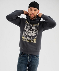 GEMO Sweat à capuche molletonné homme - Guns N’Roses Gris