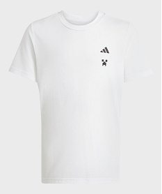 GEMO Tee-shirt manches courtes garçon - Adidas X Minecraft blanc standard