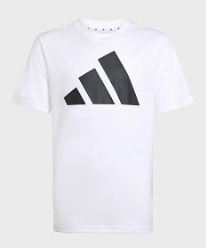 GEMO Tee-shirt manches courtes avec logo XXL garçon - Adidas blanc standard
