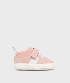 GEMO Chaussons de naissance look sneakers bébé - LuluCastagnette rose standard