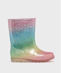 GEMO Bottes de pluie à paillettes fille - Lovely Wings Multicolore