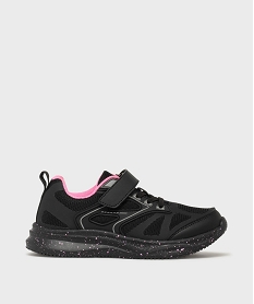 GEMO Baskets running en mesh fermeture scratch fille - 5 Miles Noir