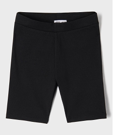 GEMO Cycliste en maille côtelée extensible fille noir standard