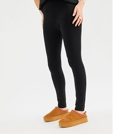 GEMO Legging résistant en coton stretch femme noir standard