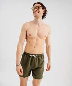 GEMO Short de bain ample homme kaki fonce