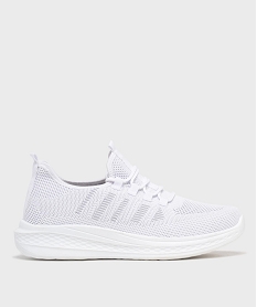 GEMO Baskets de running légères en mesh homme - 5 Miles Blanc