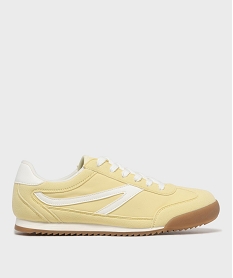 GEMO Baskets basses en toile femme - Camps United Jaune