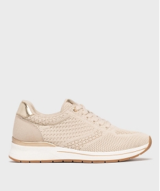 GEMO Baskets confort en mesh femme - Valentina Baldano Beige