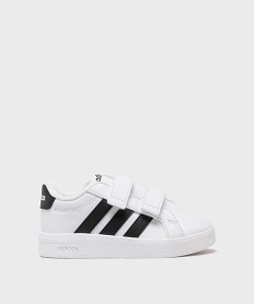 GEMO Baskets Grand Court 3.0 à scratch enfant - Adidas blanc standard