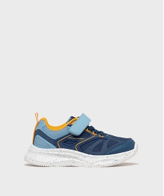 GEMO Baskets à scratch sur semelle légère garçon - 5 Miles bleu standard