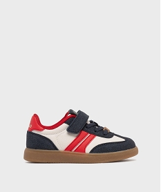 GEMO Baskets tricolores avec fermeture scratch garçon - LuluCastagnette beige standard