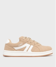 GEMO Baskets esprit skate à lacets garçon - Camps United beige standard