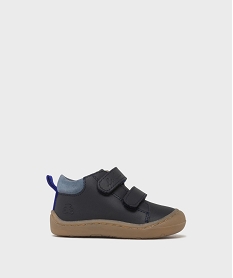GEMO Chaussures premiers pas en cuir bébé garçon - LuluCastagnette Bleu