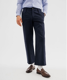 GEMO Pantalon chino coupe regular homme Bleu