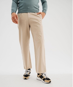 GEMO Pantalon chino coupe regular homme Beige