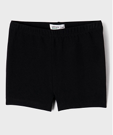 GEMO Short moulant en coton stretch fille noir standard