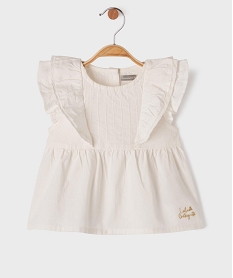 GEMO Blouse sans manches à volants bébé fille - LuluCastagnette blanc standard