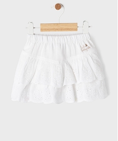 GEMO Jupe courte à volants avec short intégré bébé fille - LuluCastagnette blanc standard