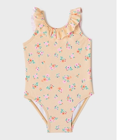 GEMO Maillot de bain une pièce à motifs fleuris bébé fille rose chine