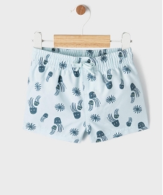 GEMO Short de bain motif méduses bébé garçon Bleu