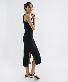 GEMO Robe longue avec brassière intégrée et mousses amovibles femme noir standard