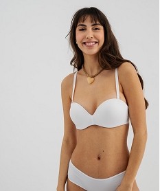 GEMO Soutien-gorge bandeau avec bretelles amovibles blanc vif