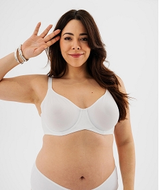 GEMO Soutien-gorge emboitant femme grande taille blanc vif