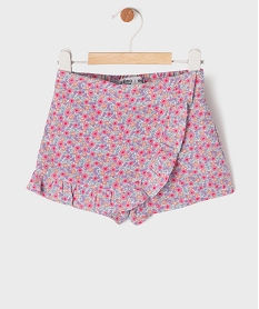 GEMO Short jupe à motifs fleuris bébé fille Rose
