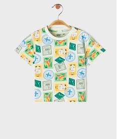 GEMO Tee-shirt manches courtes imprimé bébé garçon Vert