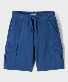 GEMO Bermuda cargo en French Terry garçon Bleu